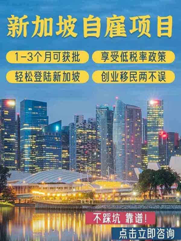 移民新加坡新通道，2个月可快速登陆