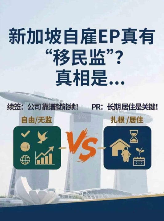 新加坡自雇EP是否有移民监?EP申请PR条件解读 新加坡自雇EP是否有移民监?EP申请PR条件解读