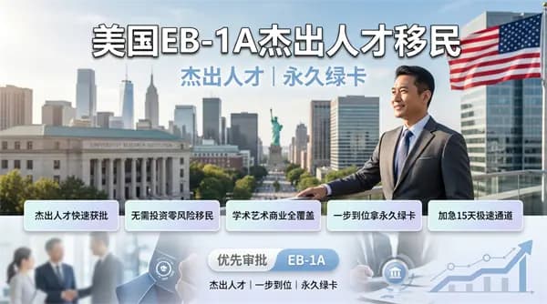 美国EB-1A移民干货,申请条件+周期全拆解 美国EB-1A移民干货,申请条件+周期全拆解