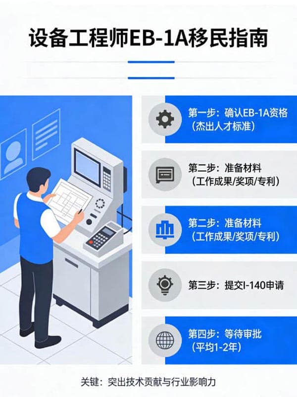 设备工程师如何靠EB-1A移民美国?看完直接行动 设备工程师如何靠EB-1A移民美国?看完直接行动