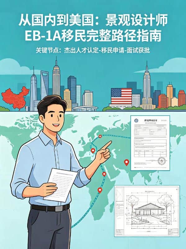 从国内到美国：景观设计师EB-1A移民的完整路径指南